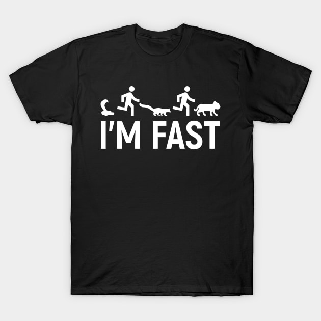 The Office Dwight Schrute I’m Fast White T-Shirt by felixbunny